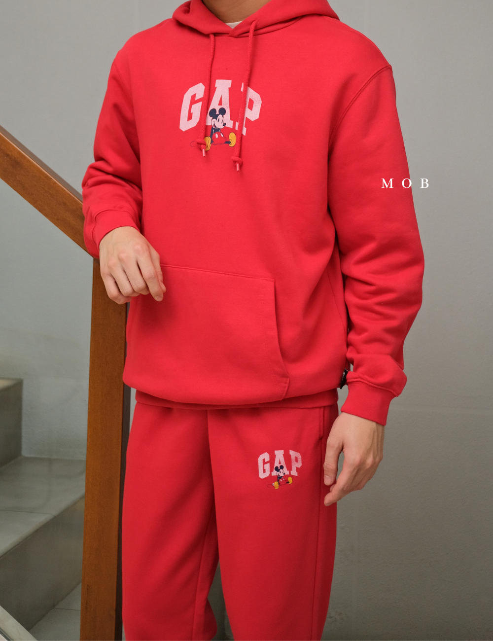 GPHOD01007 [HOODIE] Gap x Disney Mickey Mouse Red