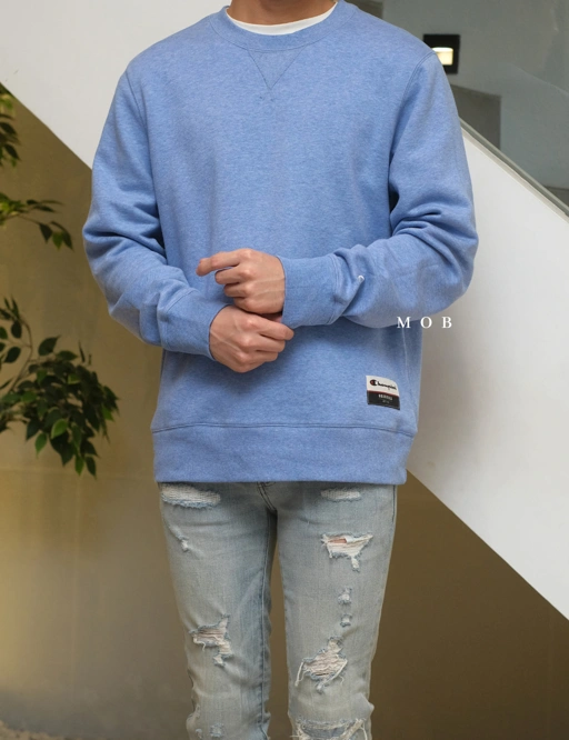 Image of CHMPSW08005 OG Fleece Sweatshirt Sky Blue