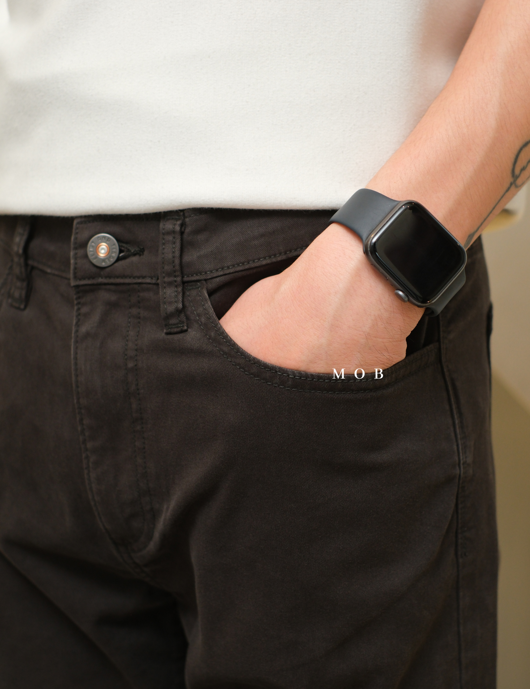F&TPT02010 365 Tapered Fit Pants Jet Black