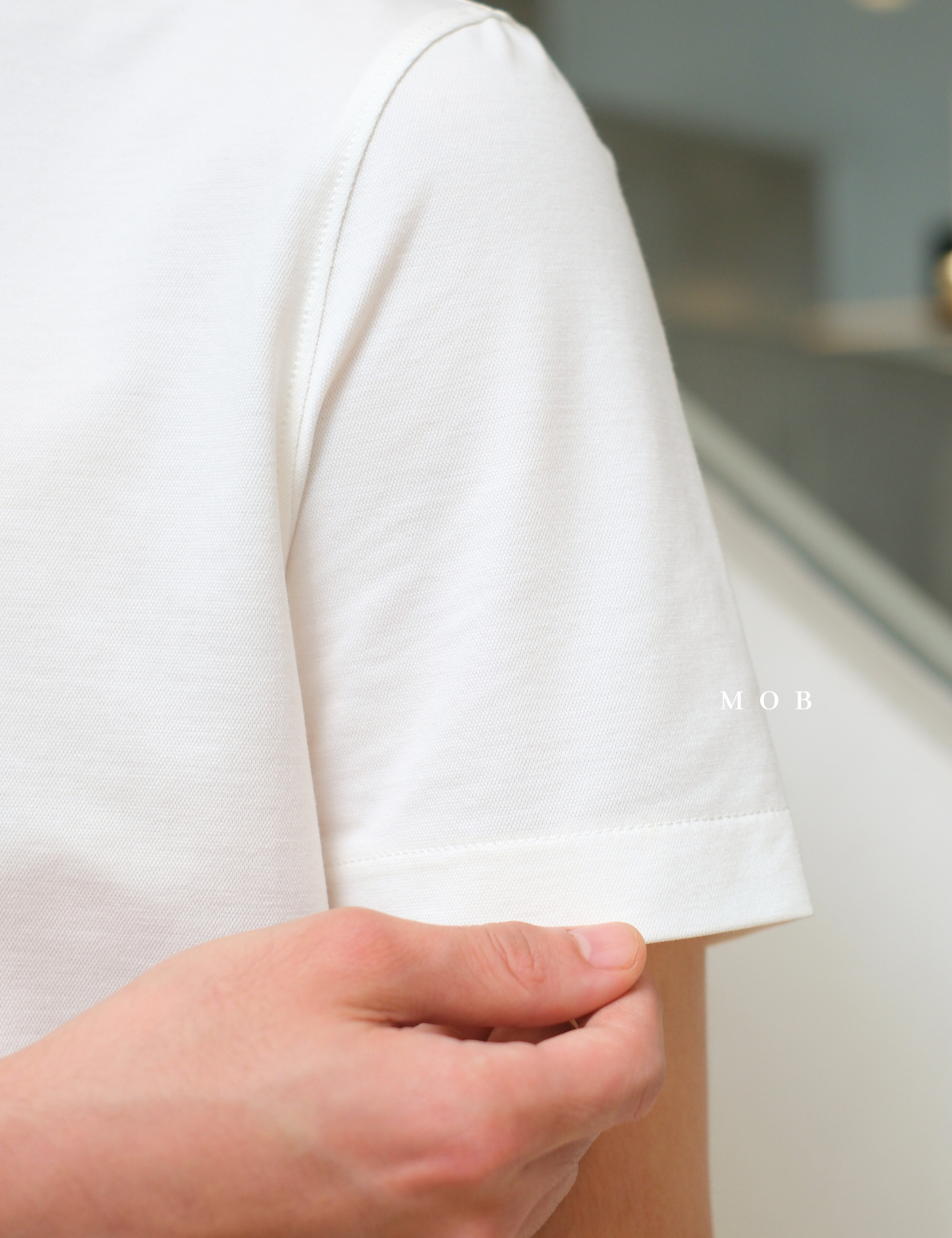 ARK01SSP013 Hybrid Button Down Collar Polo Shirt White