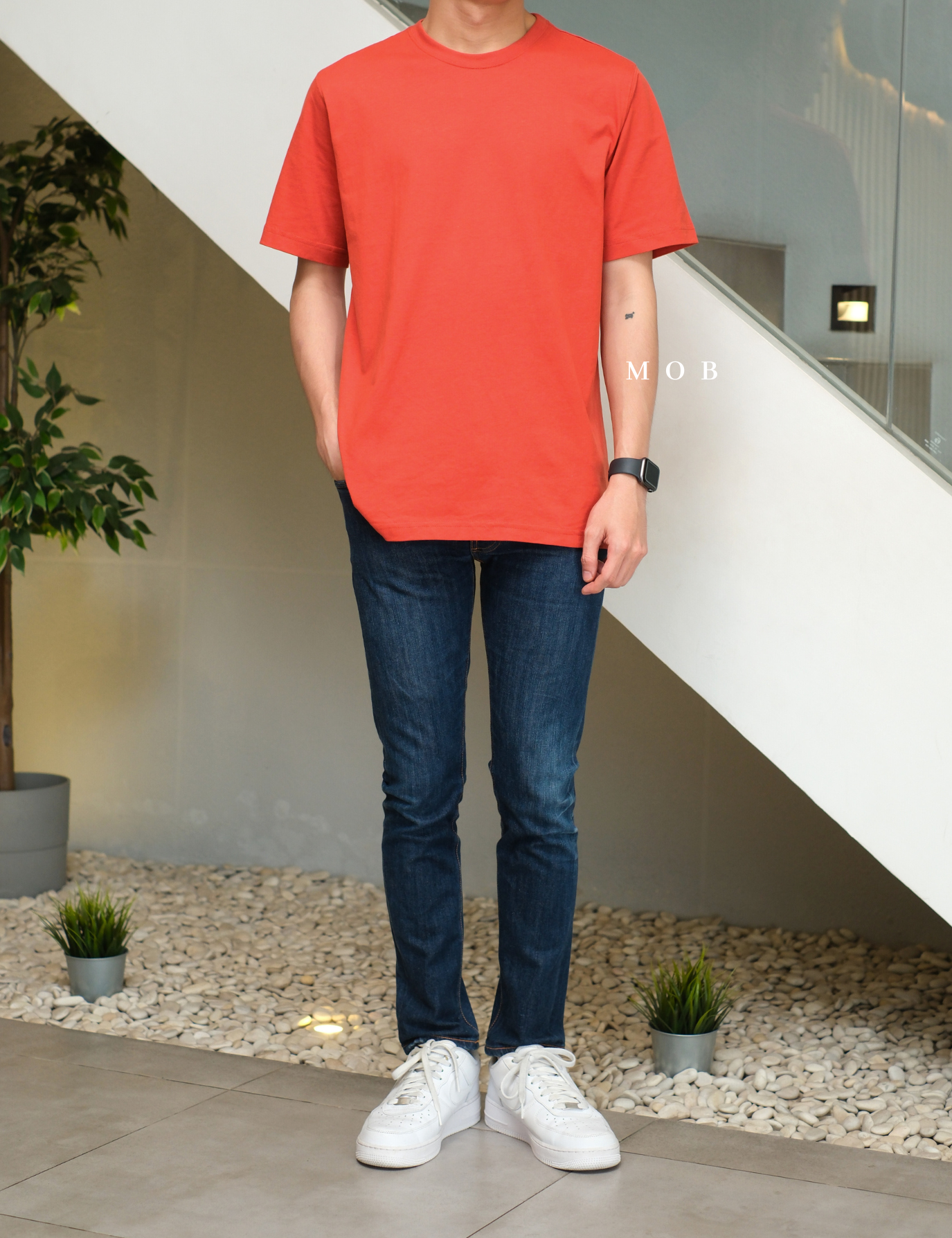 LESST01004 Basic Super SS T-Shirt Orange