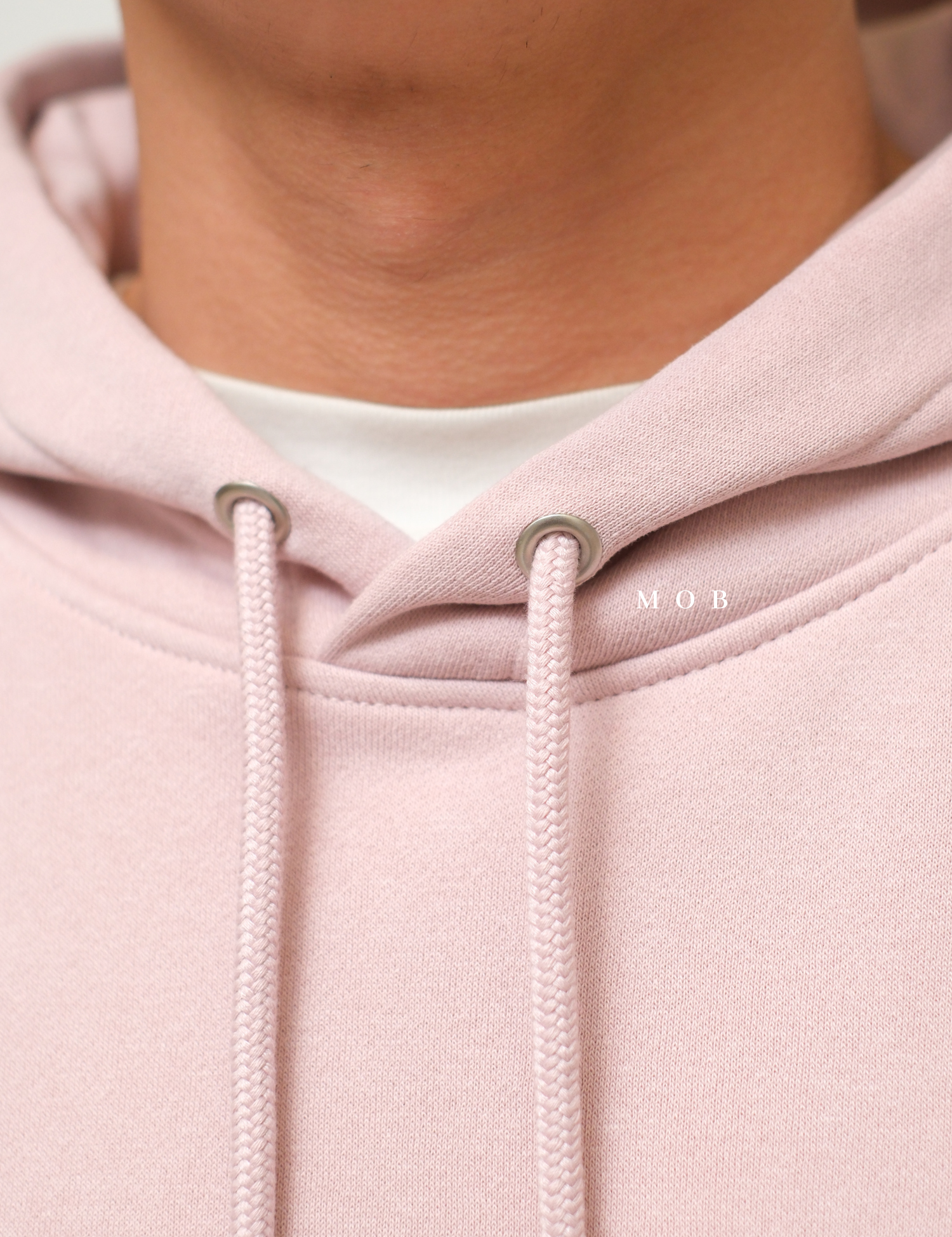HMHOD04004 Loose Basic Pullover Hoodie Wild Pink (V2)