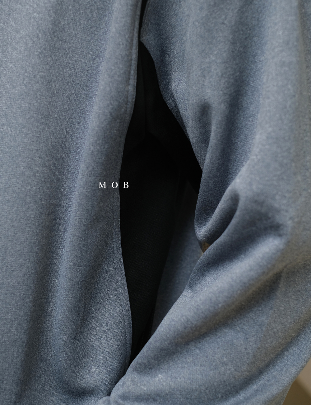 STHOD04001 Tech Fleece Colorblock Hoodie Blue Grey Black