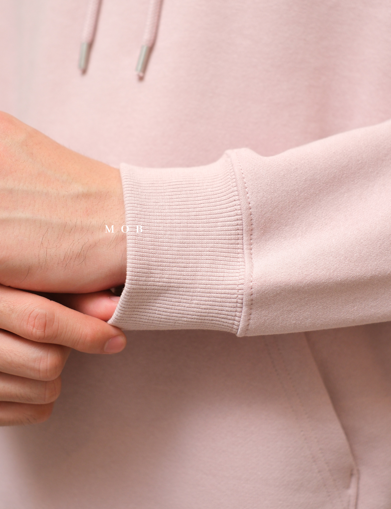HMHOD04004 Loose Basic Pullover Hoodie Wild Pink (V2)