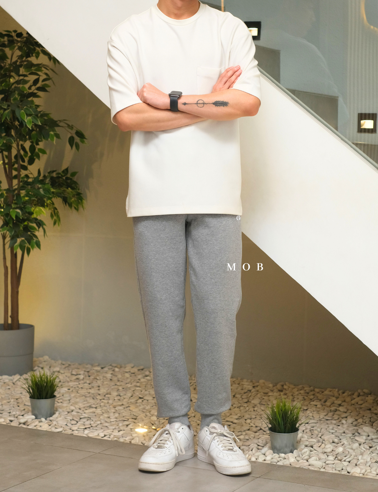 CHMPJP1201B OG Fleece Jogger Heather Grey