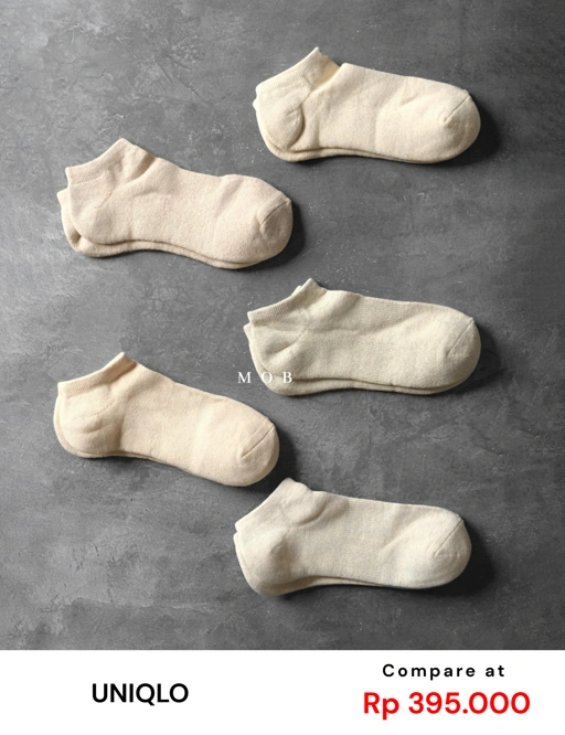 Image of [BEIGE EDITION] UNQSO02042 Short Socks Type 42 (5 PASANG)
