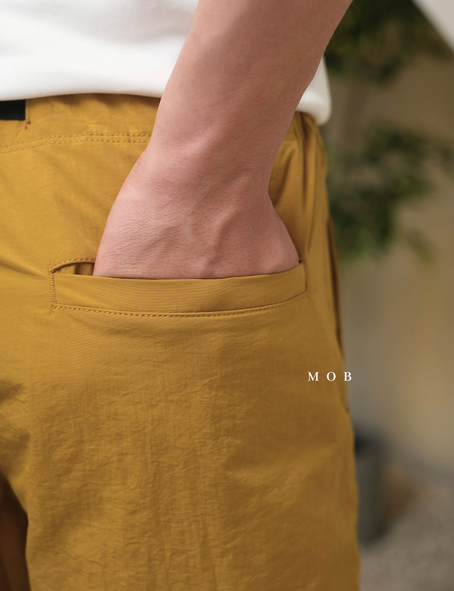 UNQSR02004 Active Nylon Shorts Mustard