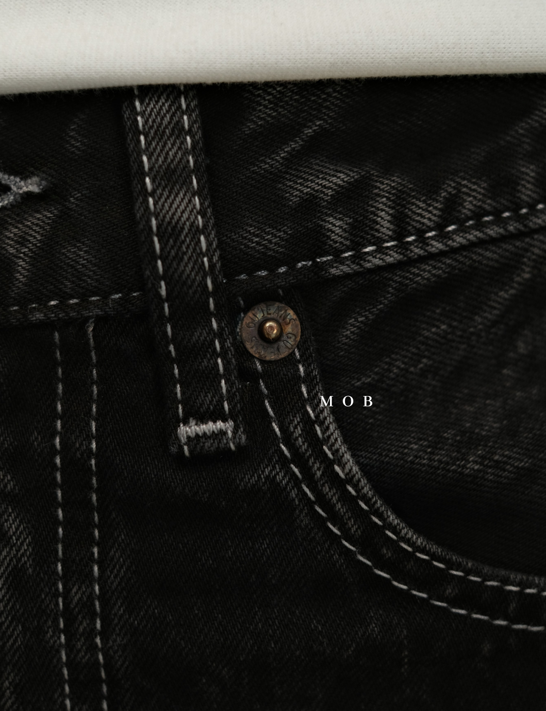 GUPT03002A Regular Jeans SMOKE Black