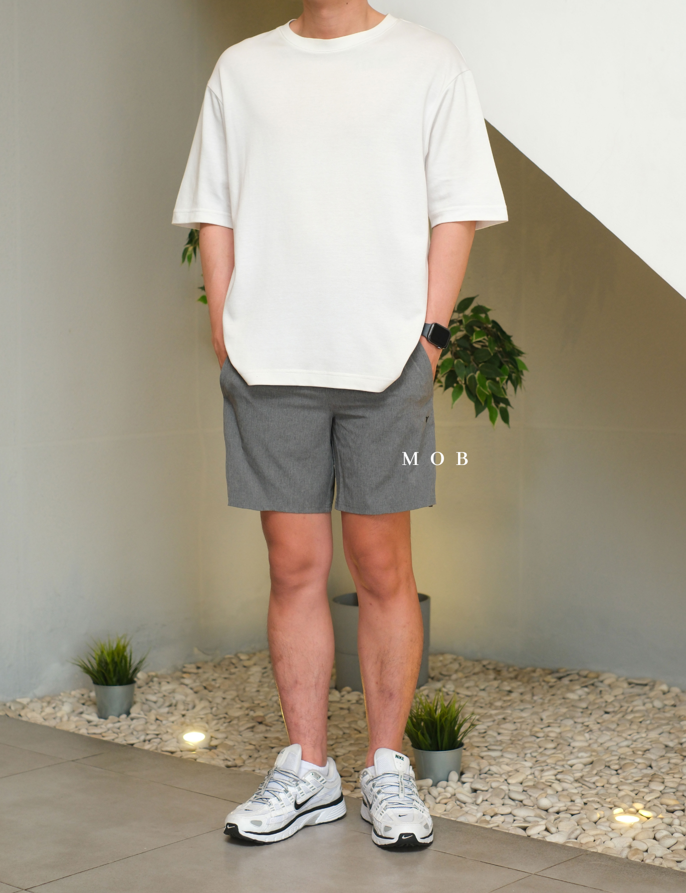 ONSR1201 Essential Woven Workout Shorts Grey Misty