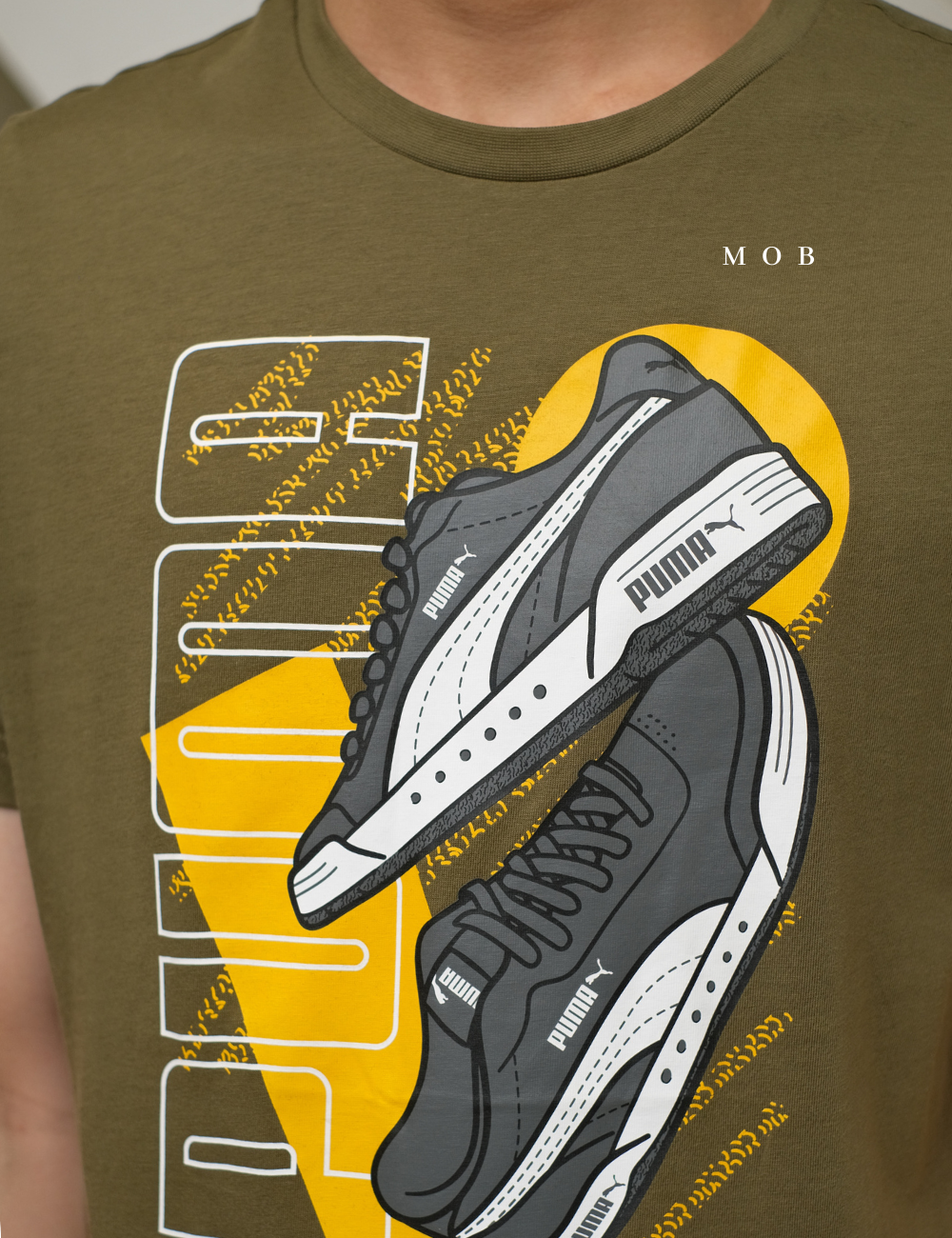 PMSST09005A Sneakers QT SS Tee Olive