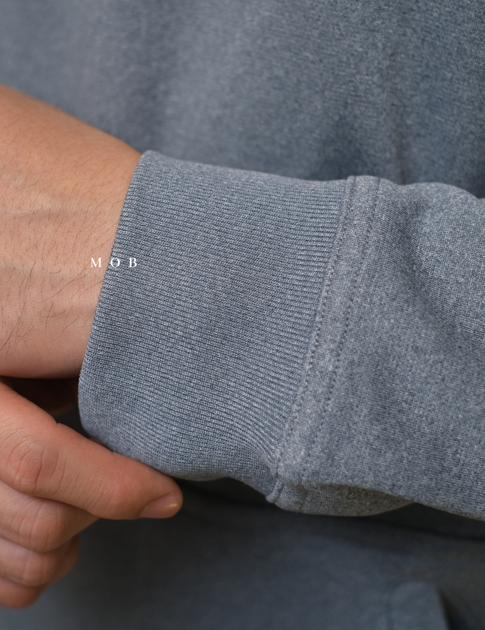 STHOD04001 Tech Fleece Colorblock Hoodie Blue Grey Black