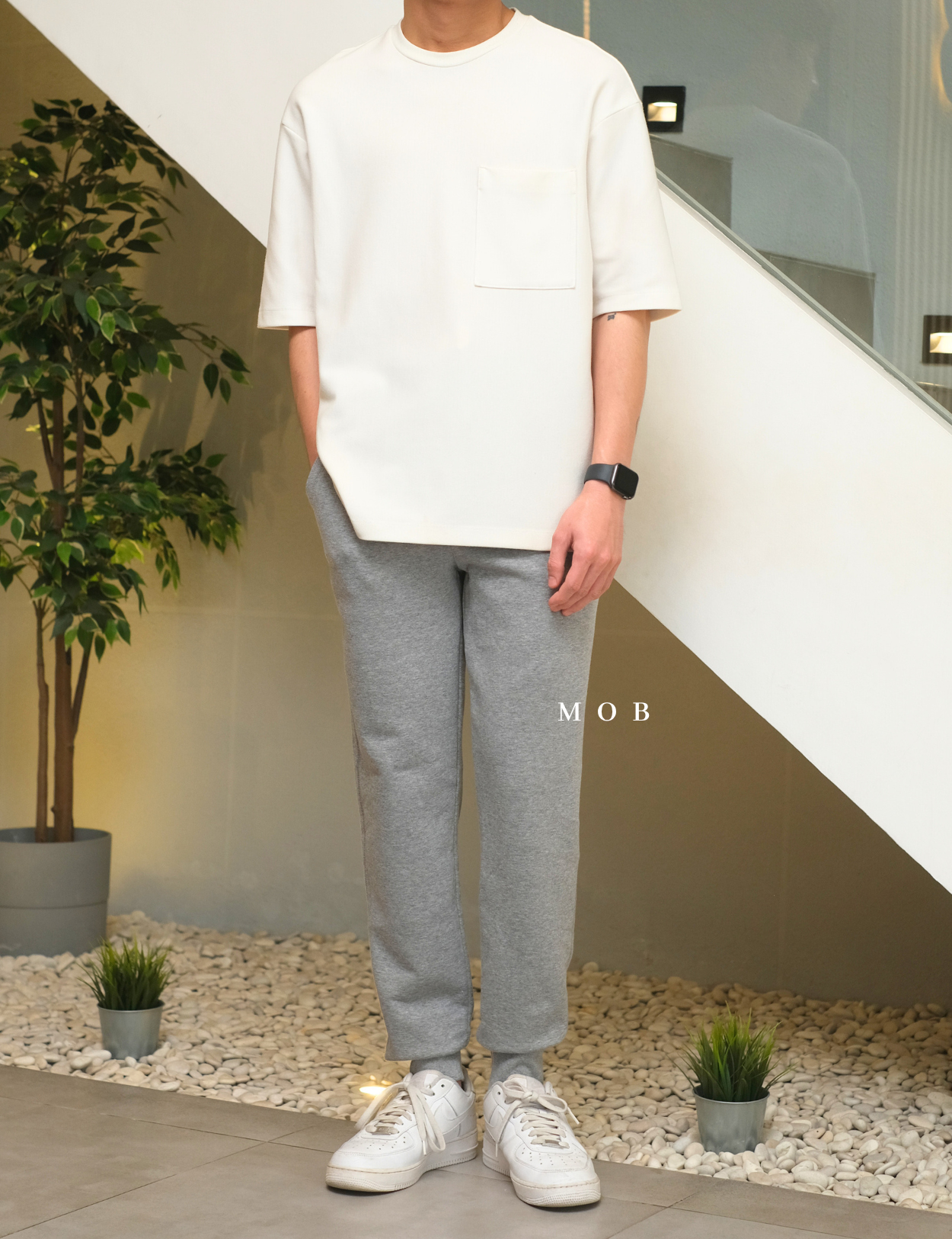 CHMPJP1201B OG Fleece Jogger Heather Grey