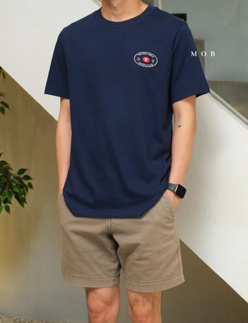 Image of ONSST08003 Heavyweight Big Apple SS Tee Navy
