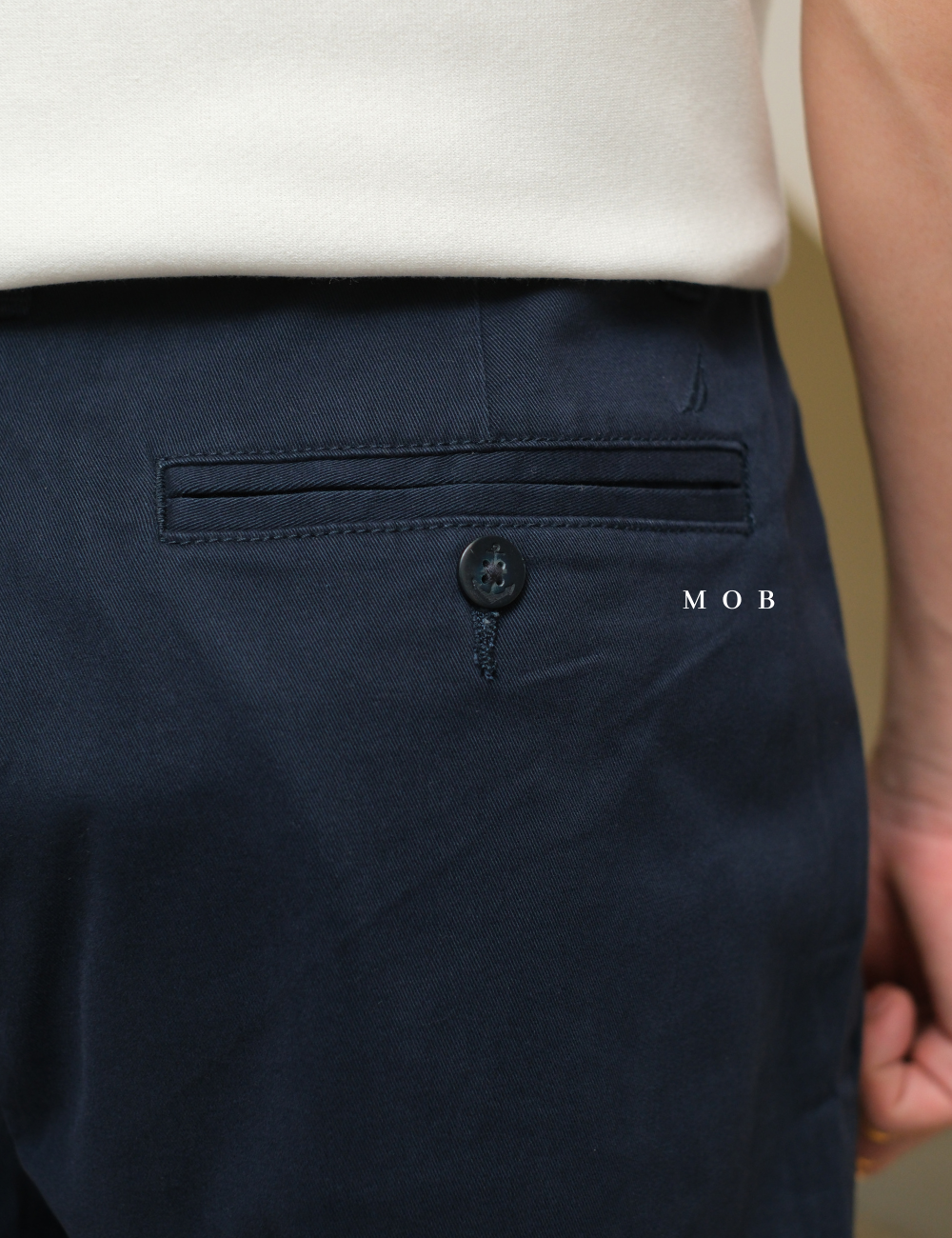 NTSR01002A Stretch Deck Short Navy