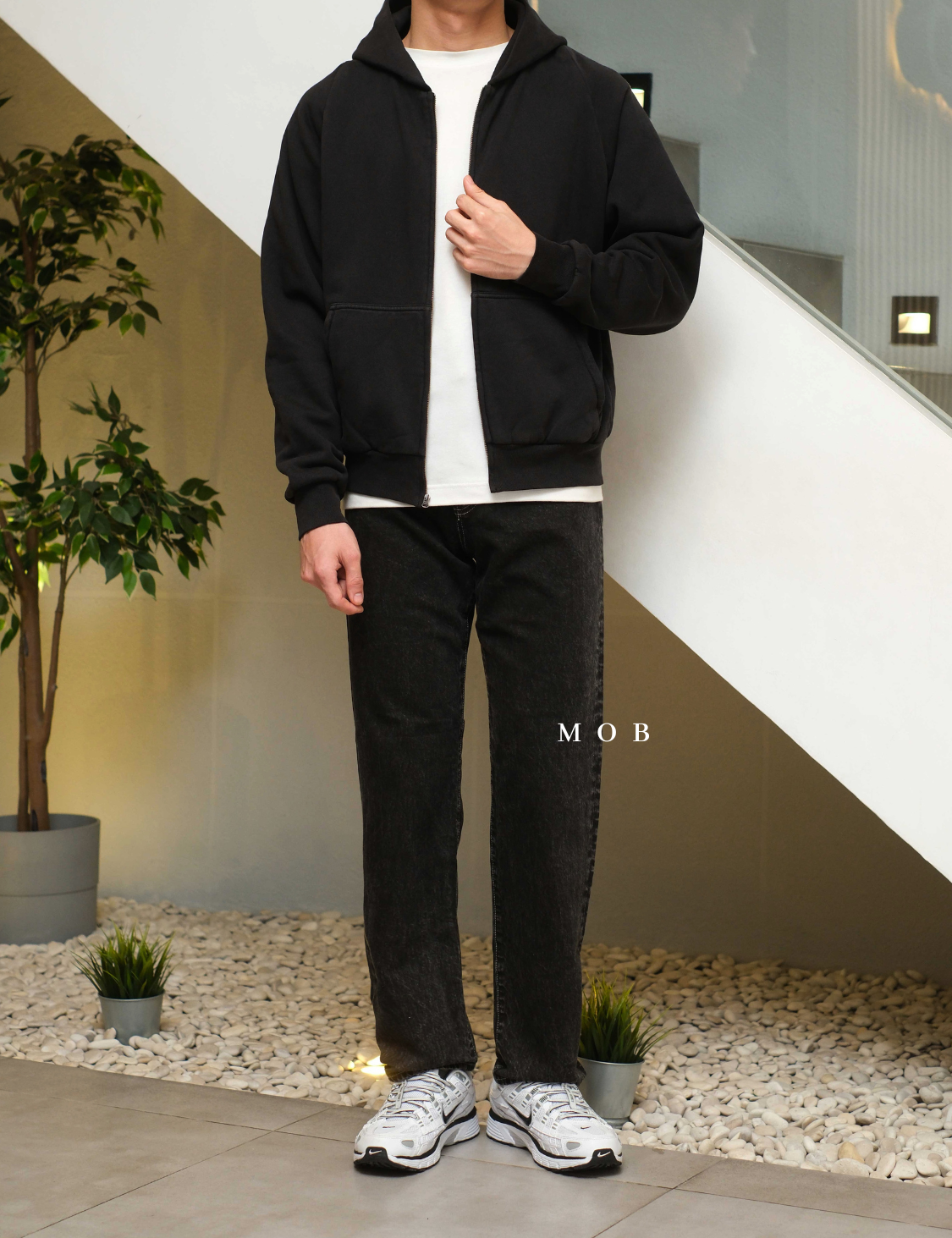 GUPT03002A Regular Jeans SMOKE Black