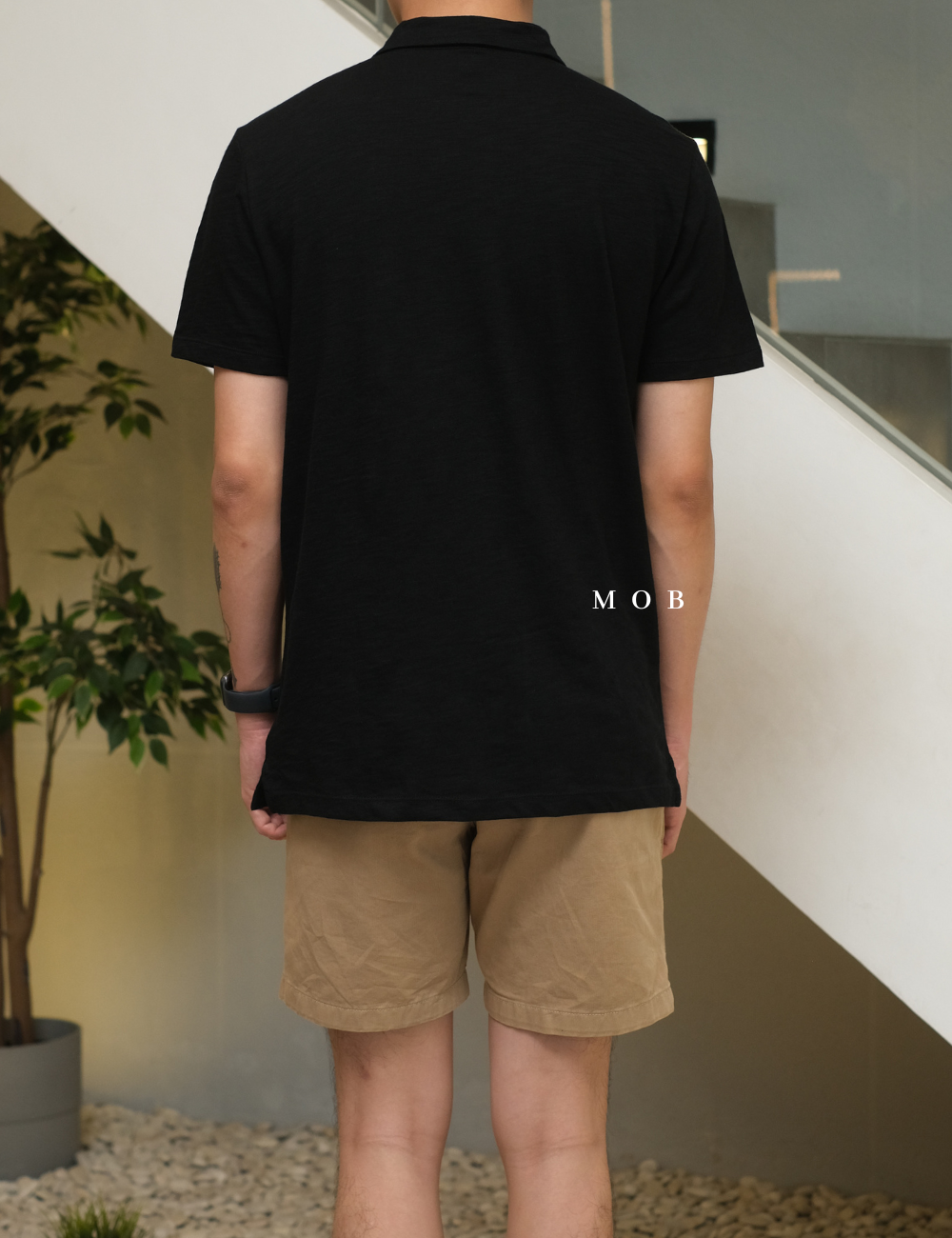 GPPS02002 Lived-In Polo SS Shirt Black
