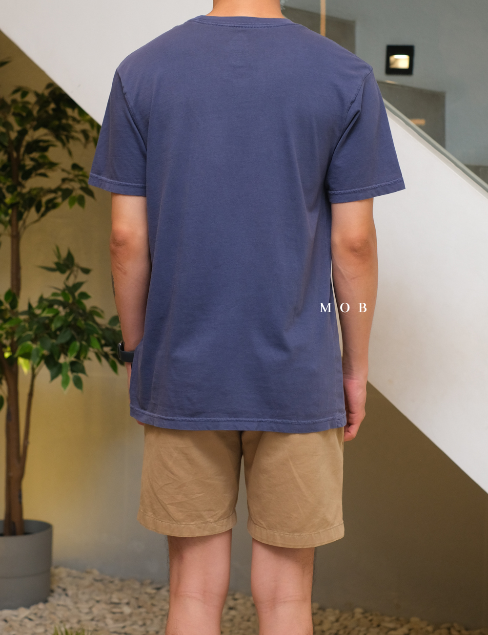 QSSST02001 Hibiscus Crown Blue SS Tee