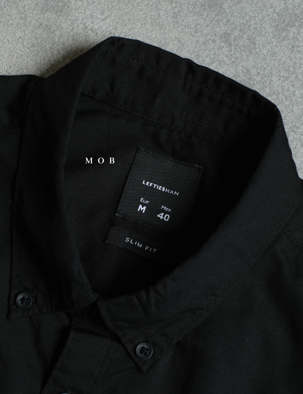 LFTLSS01001B Slim LS Shirt Black