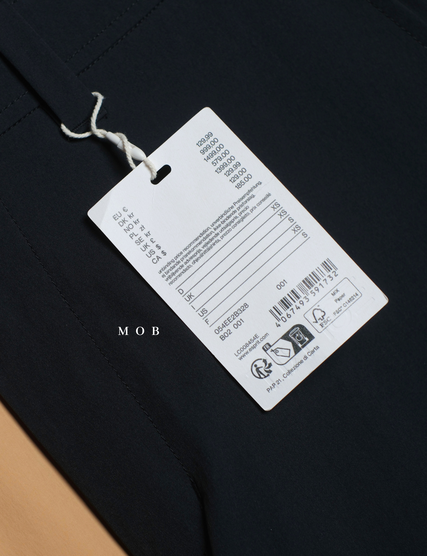 ESPPT01002 Performance Slim Pants Black