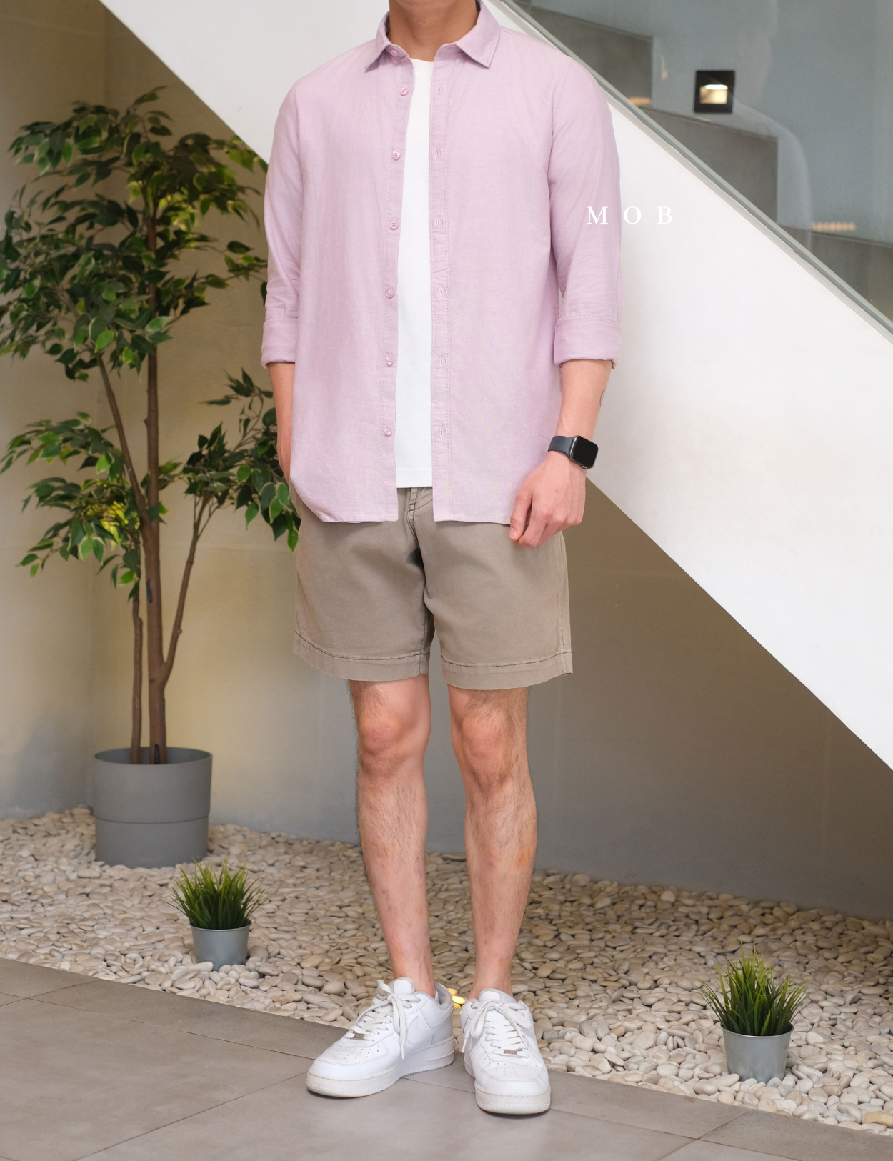 SPLLSS02001 Nature Comfort Slim LS Shirt Pink
