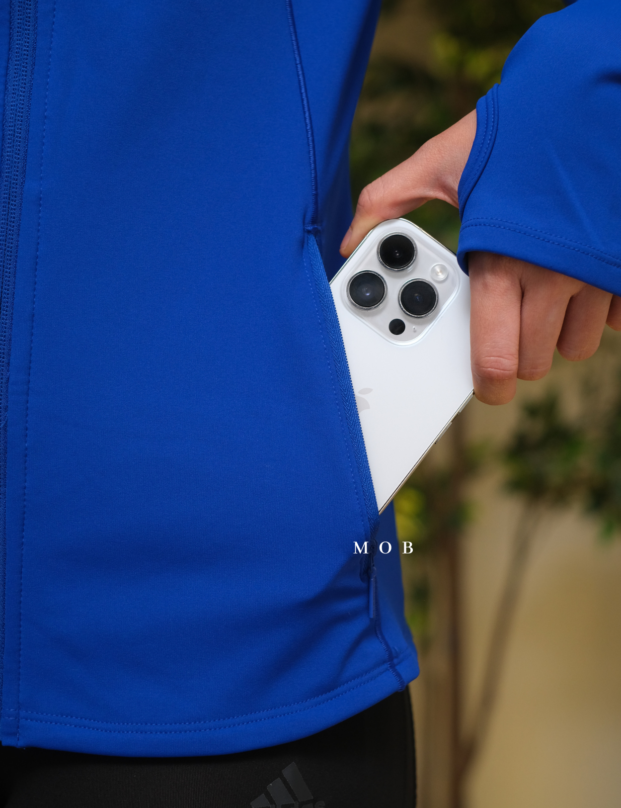 SPYJ02001B Active Zip Up Jacket Blue