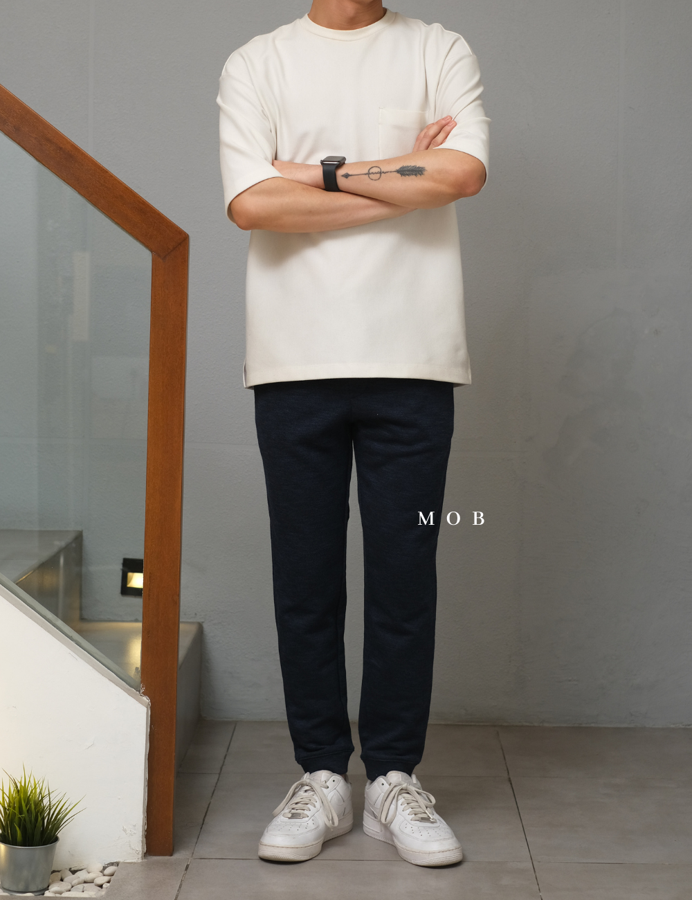 GUJP02001F Jogger Pants Navy Misty