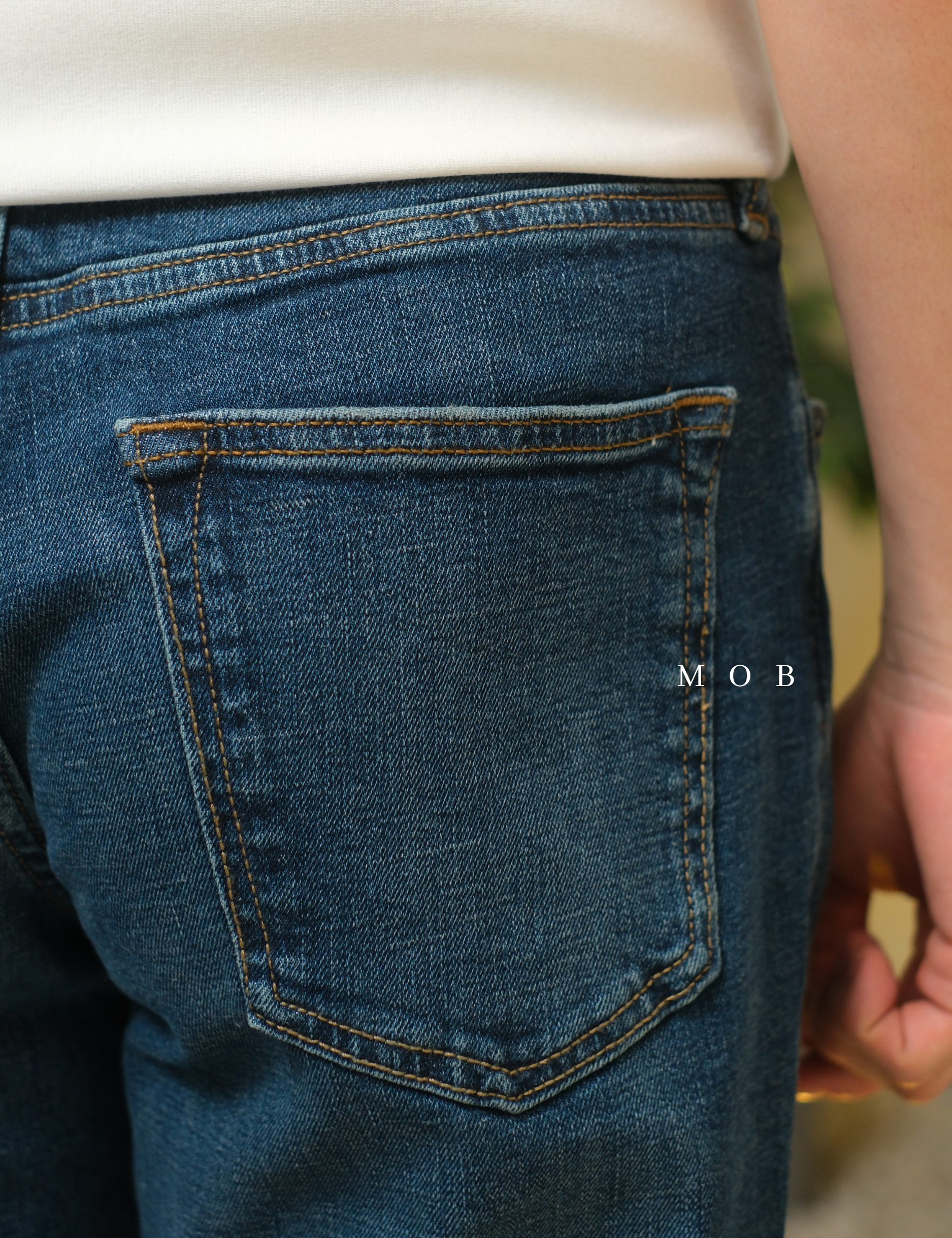 ONPT3701 Relaxed Slim Jeans Medium Blue Small Ripped
