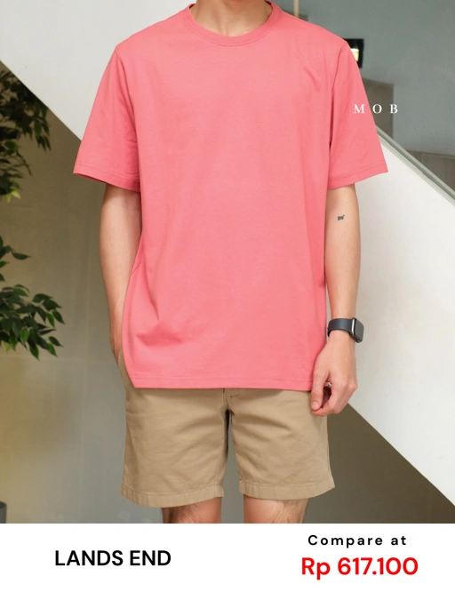 Image of LESST01005 Basic Super SS T-Shirt Pink