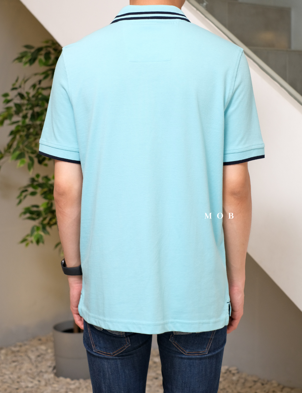 NTPS04003 Soft Cotton Classic Polo Light Blue