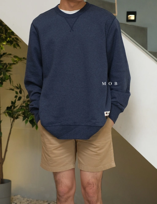 Image of CHMPSW08006 OG Fleece Sweatshirt Navy