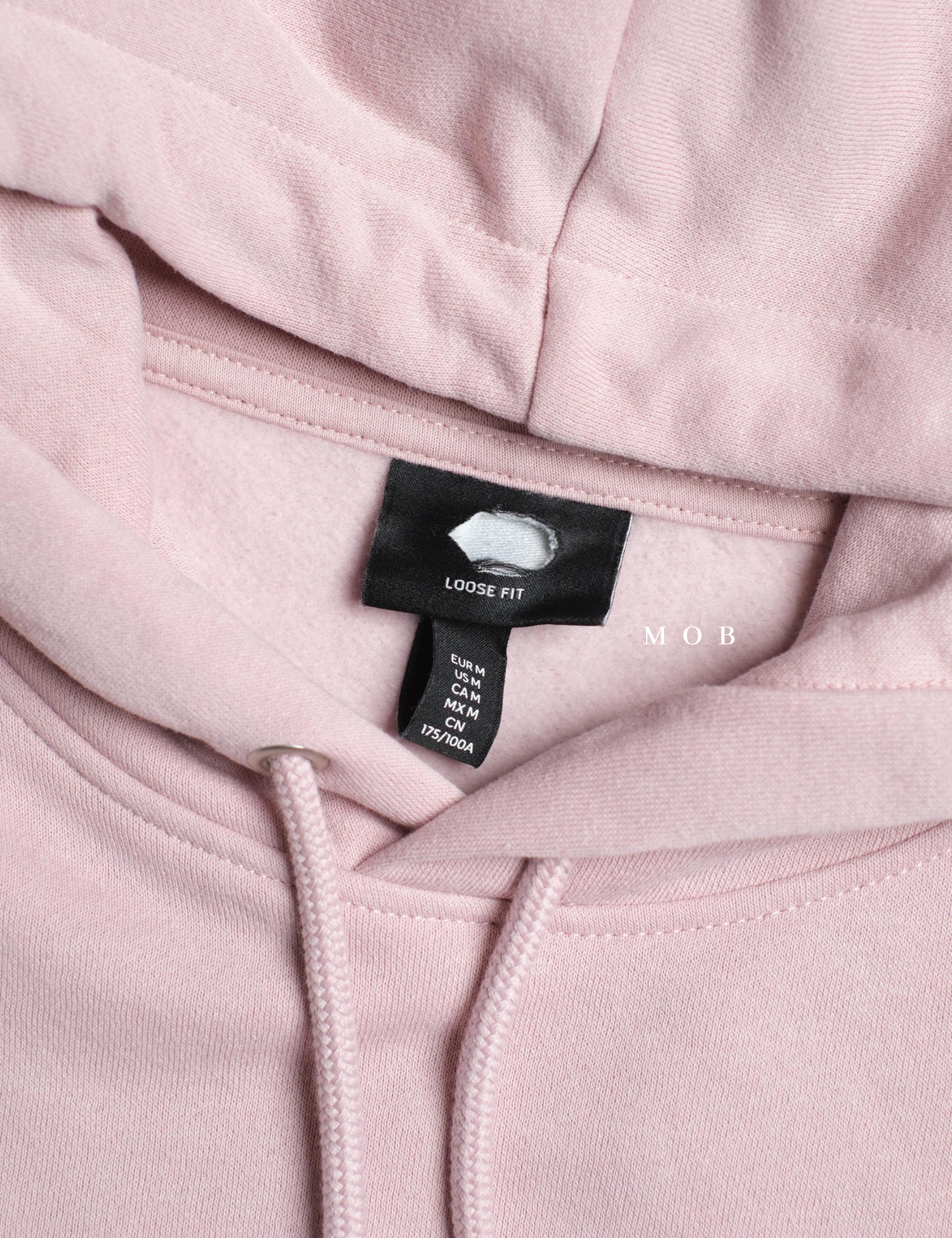 HMHOD04004 Loose Basic Pullover Hoodie Wild Pink (V2)