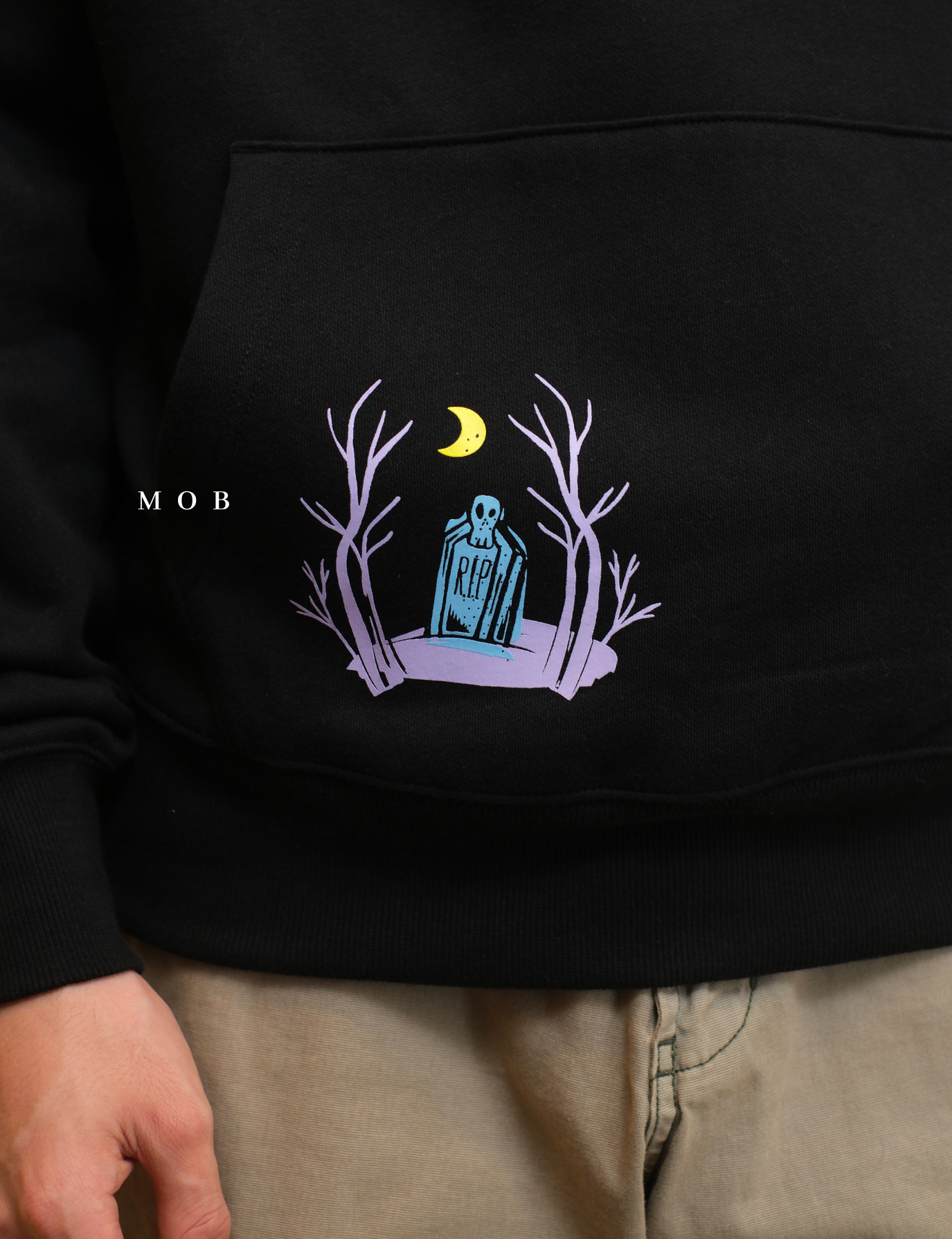 ONV01HDO001-001 Old Navy x Disney Jack Skellington Pullover Hoodie Black