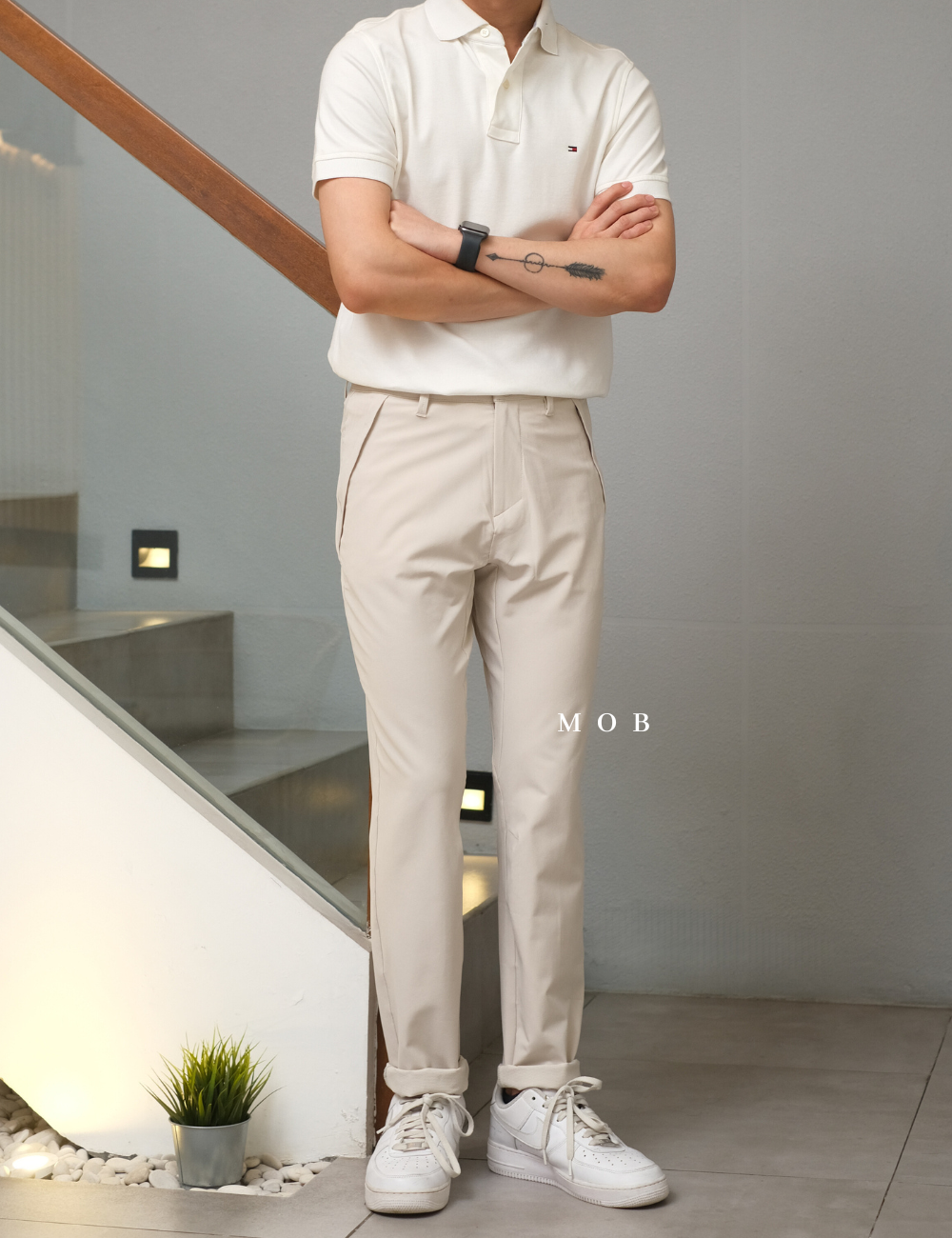 AIMPT01003 Travel Pants Beige