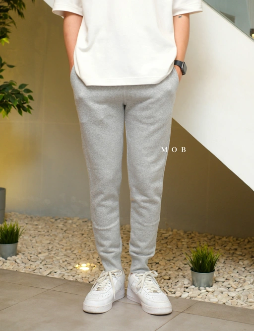 Image of CHMPJP1601A Fleece Jogger Pants Heather Grey