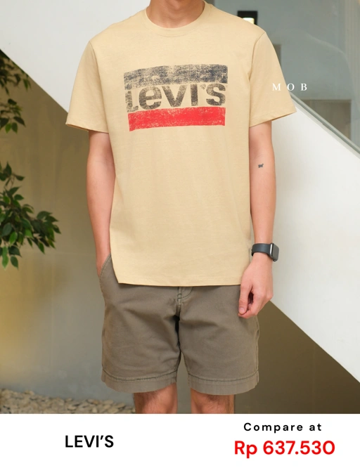 Image of LVSSST01004A Casual Logo SS Tee Calm Yellow