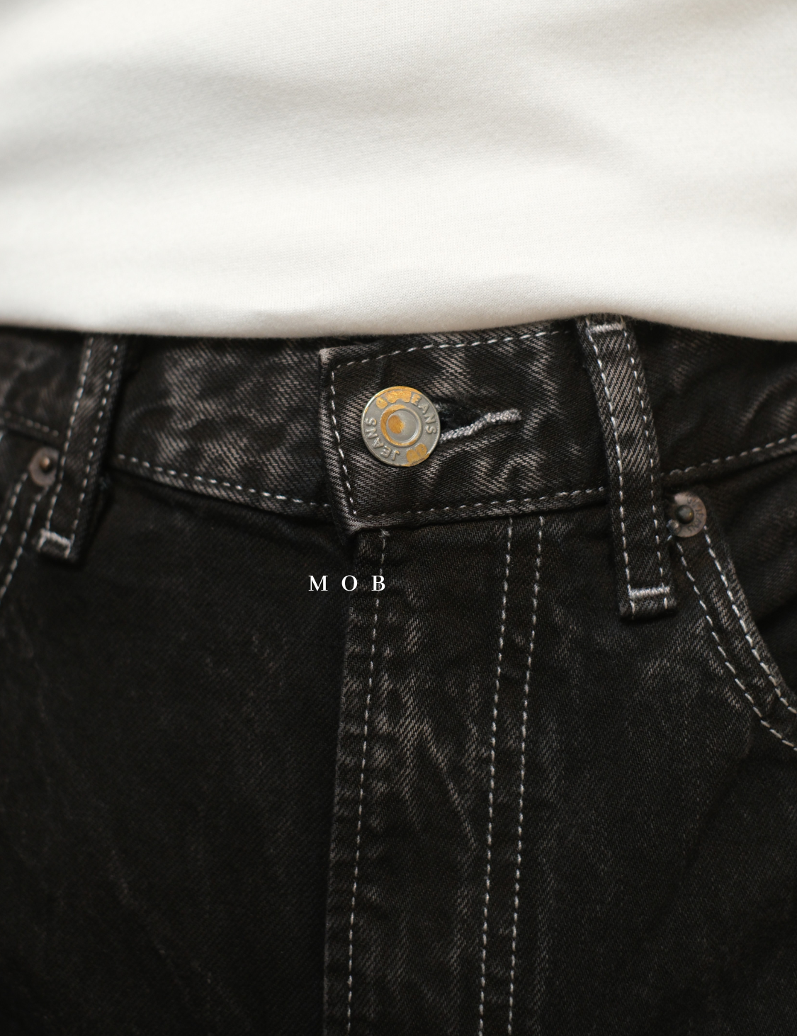 GUPT03002A Regular Jeans SMOKE Black
