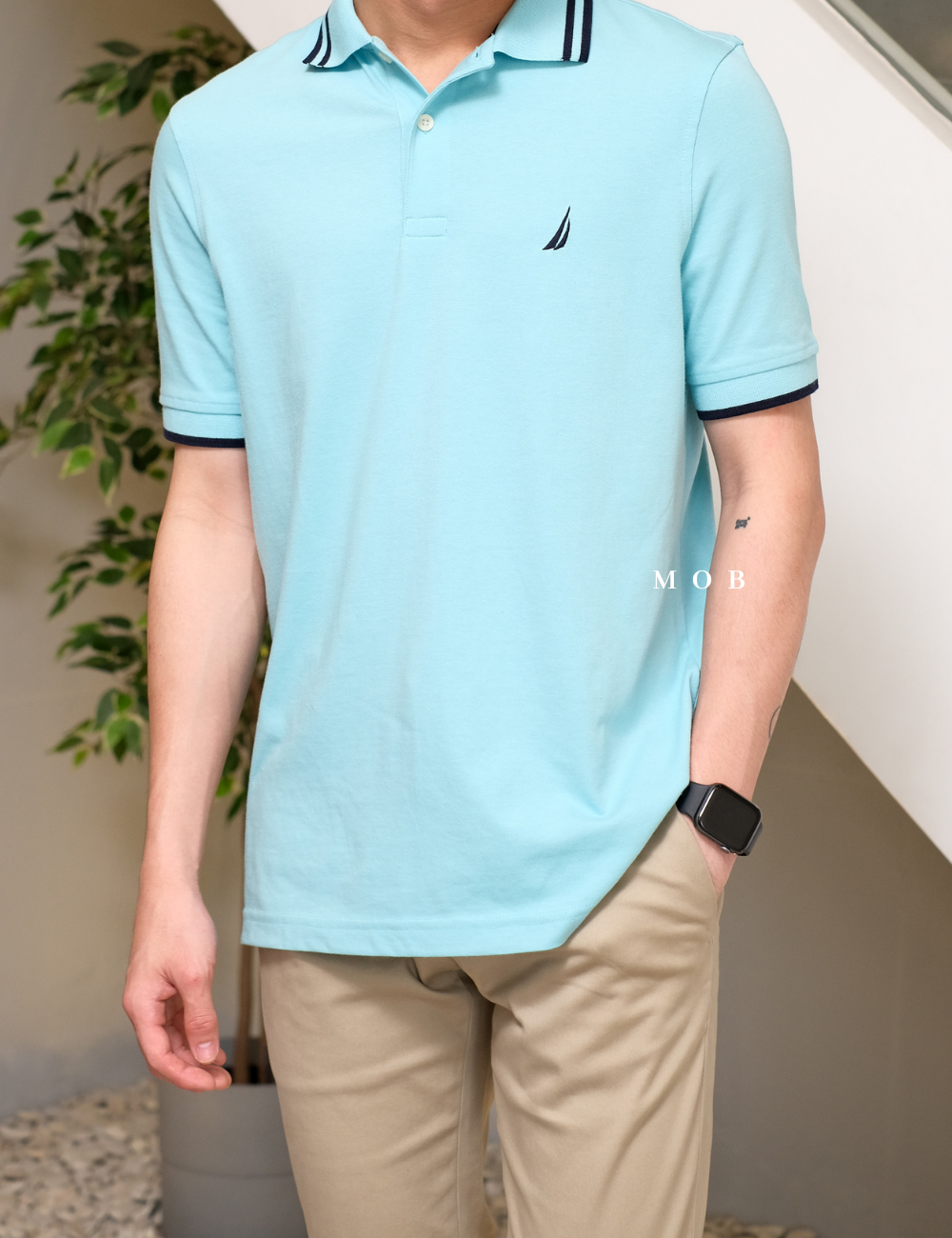 NTPS04003 Soft Cotton Classic Polo Light Blue