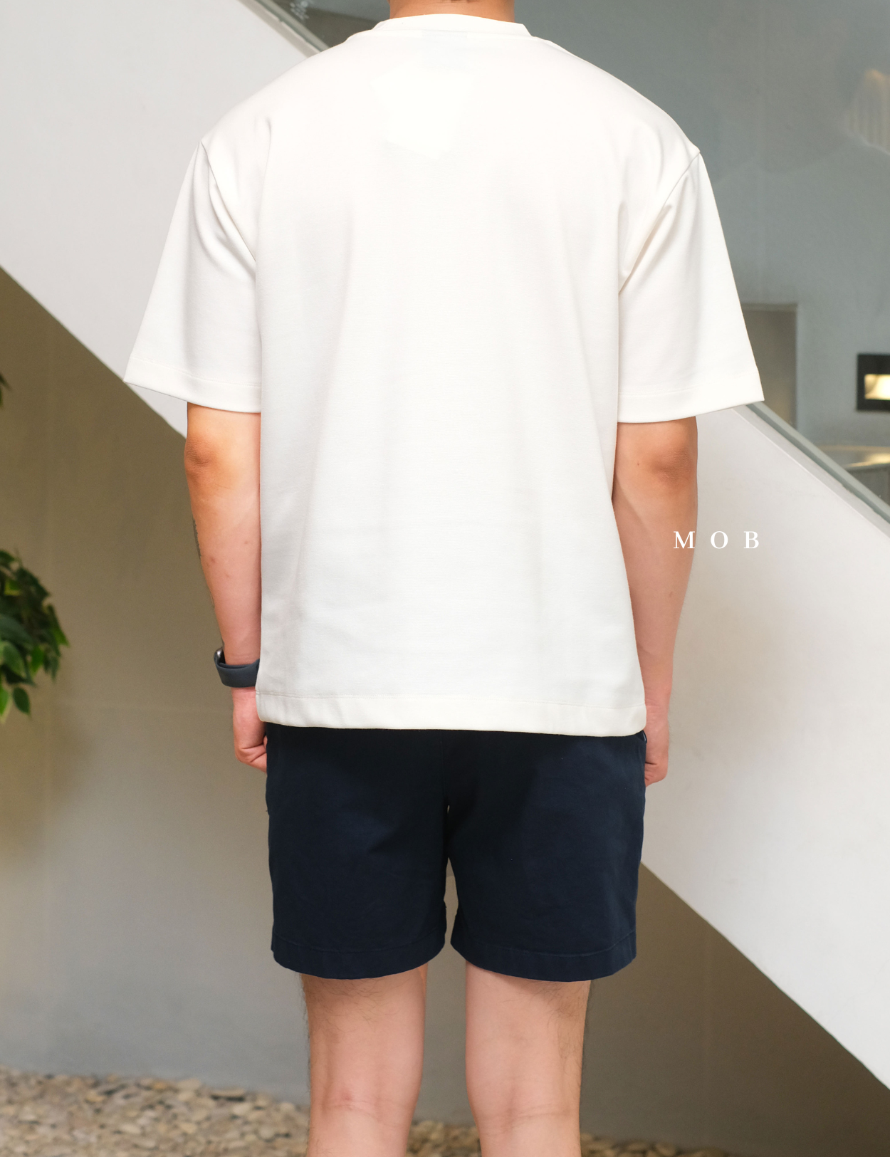 ARK01SST064 Structure Boxy Tee Off White
