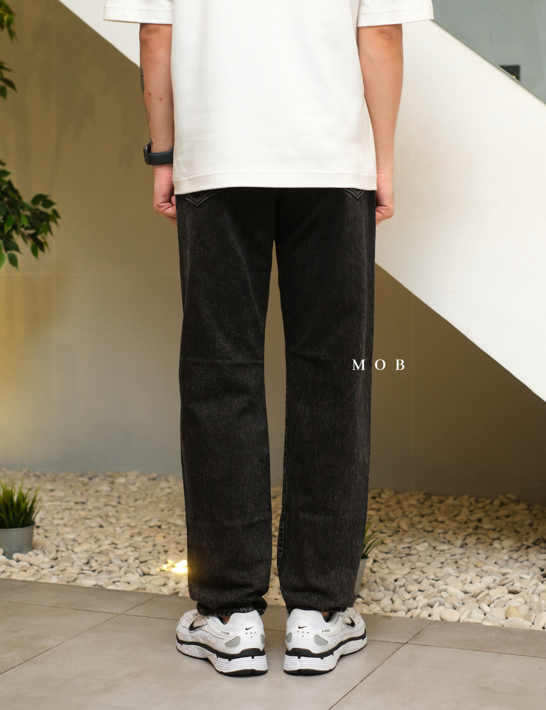 GUPT03002A Regular Jeans SMOKE Black