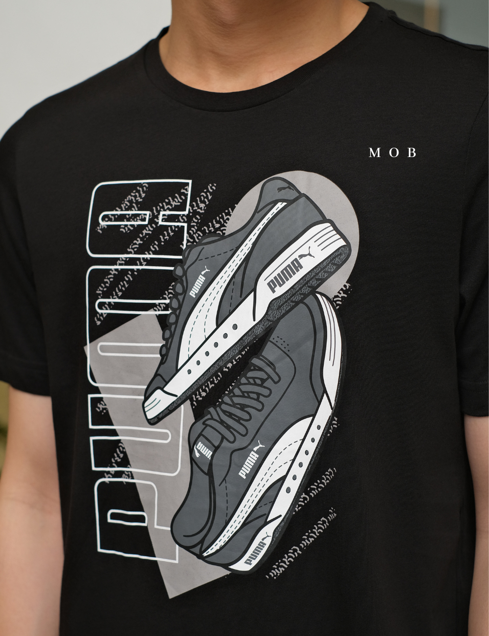 PMSST09005B Sneakers QT SS Tee Black