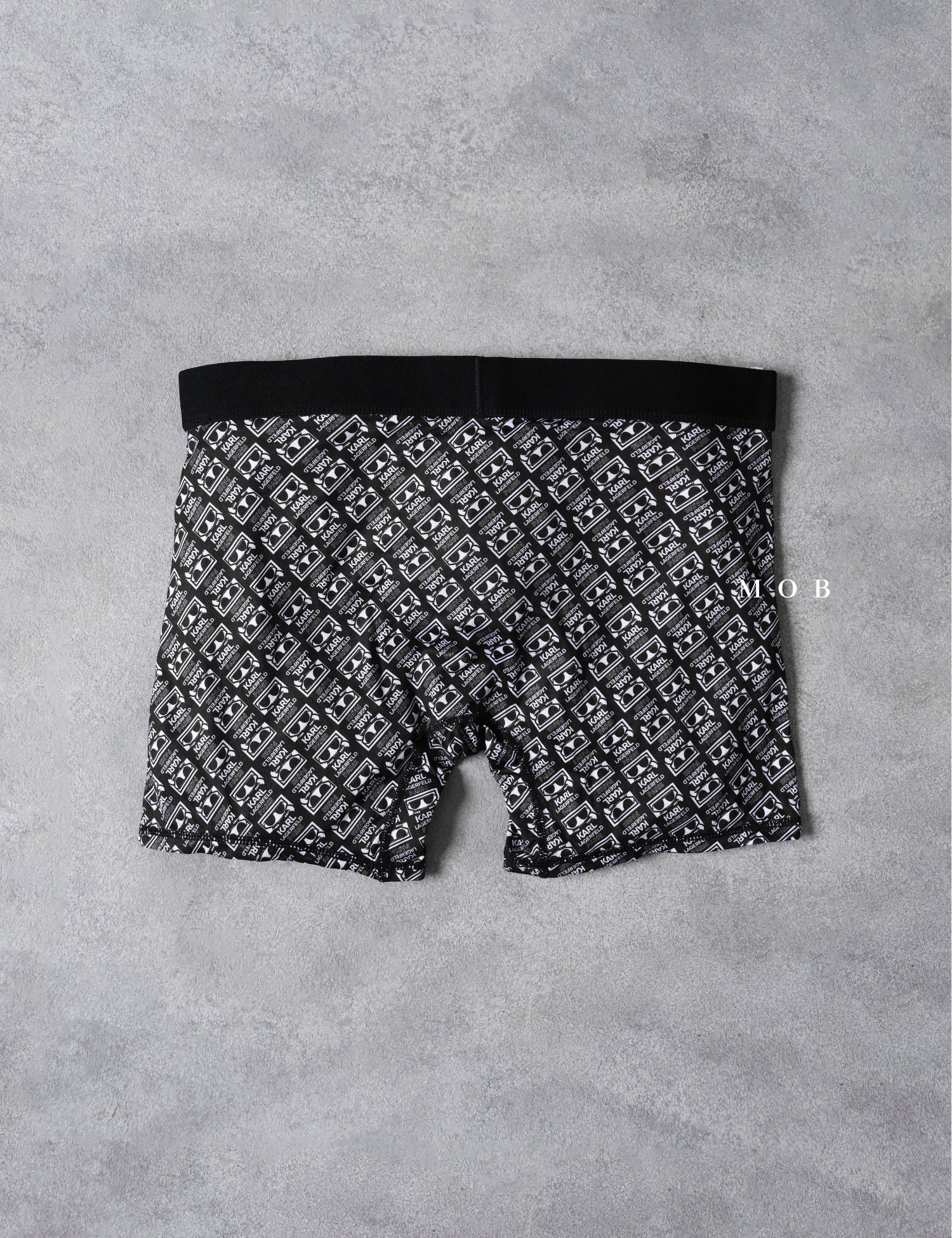 KRLB01023 Paris Ikon Karl Flat Head Boxer Black