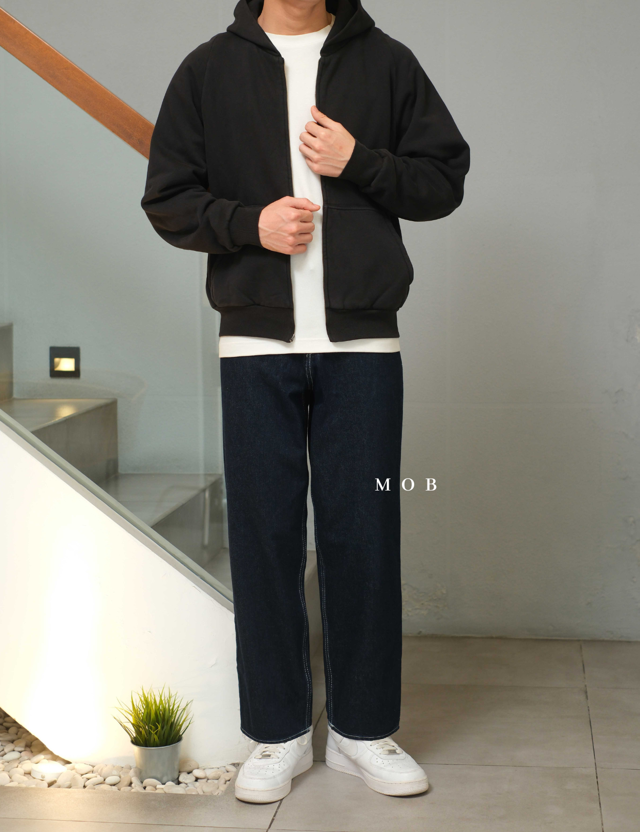 HMPT11001 Loose Jeans Dark Indigo 