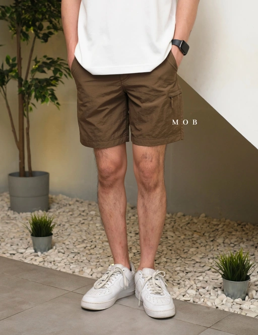 Image of UNQSR02001 Active Nylon Shorts Dark Brown