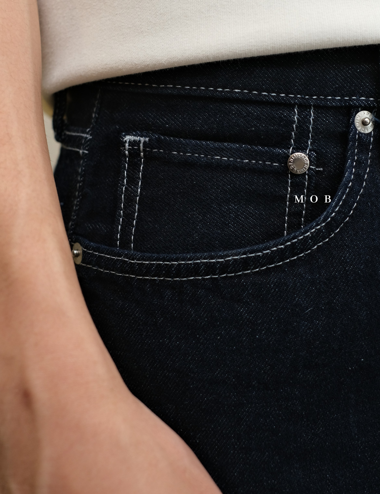 HMPT11001 Loose Jeans Dark Indigo 
