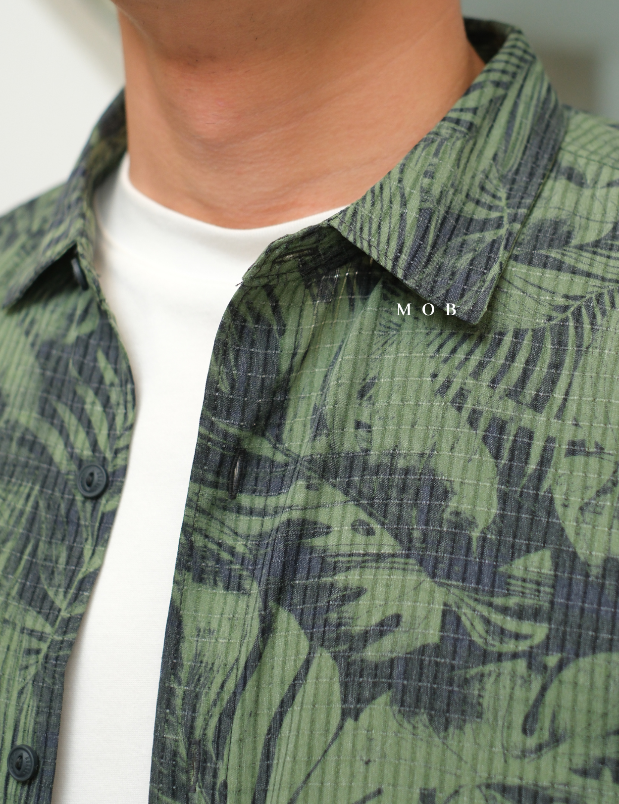 ROASSS01001 Bless Up SS Shirt Jungle Print Olive