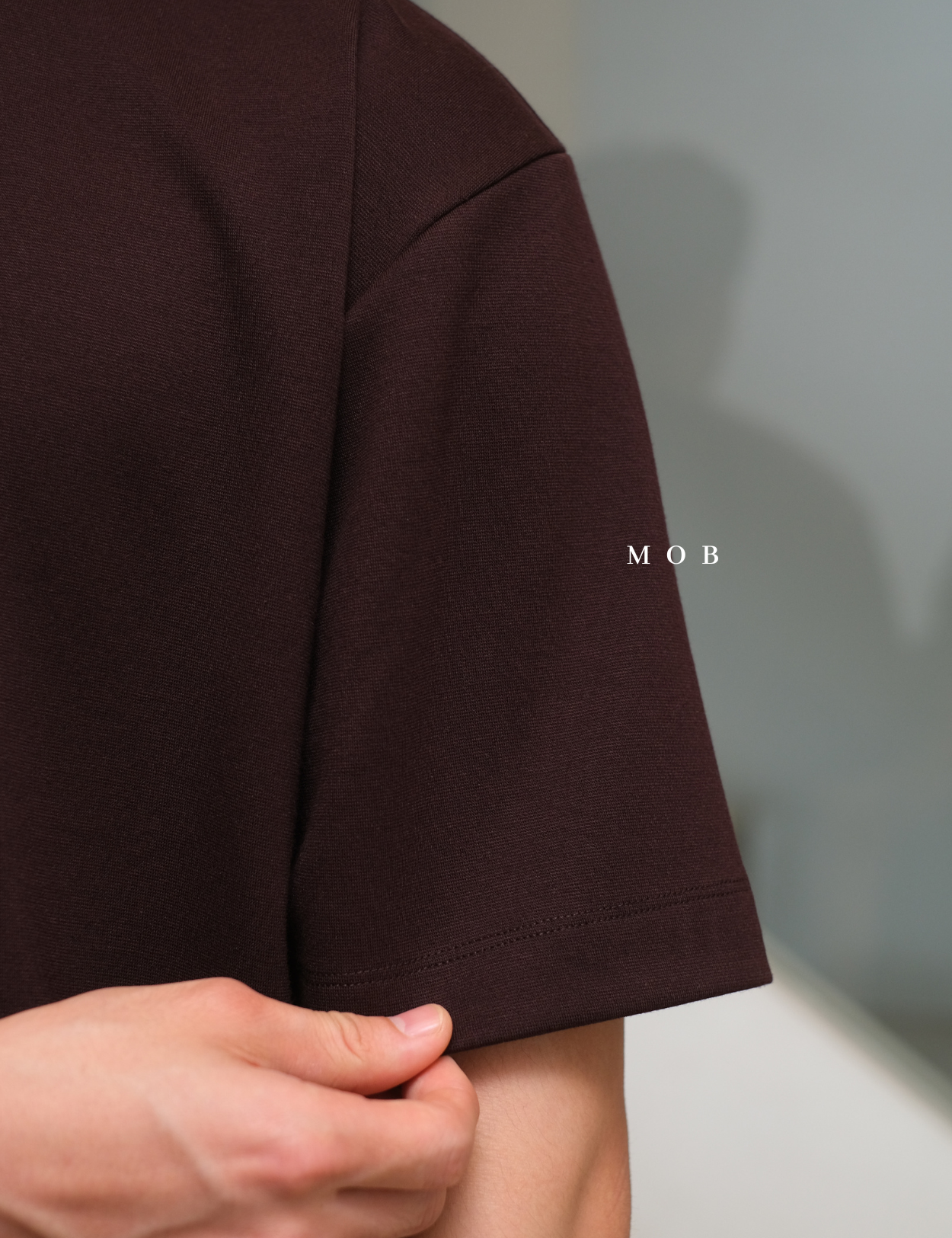 ARK01SST065 Structure Boxy Tee Wine