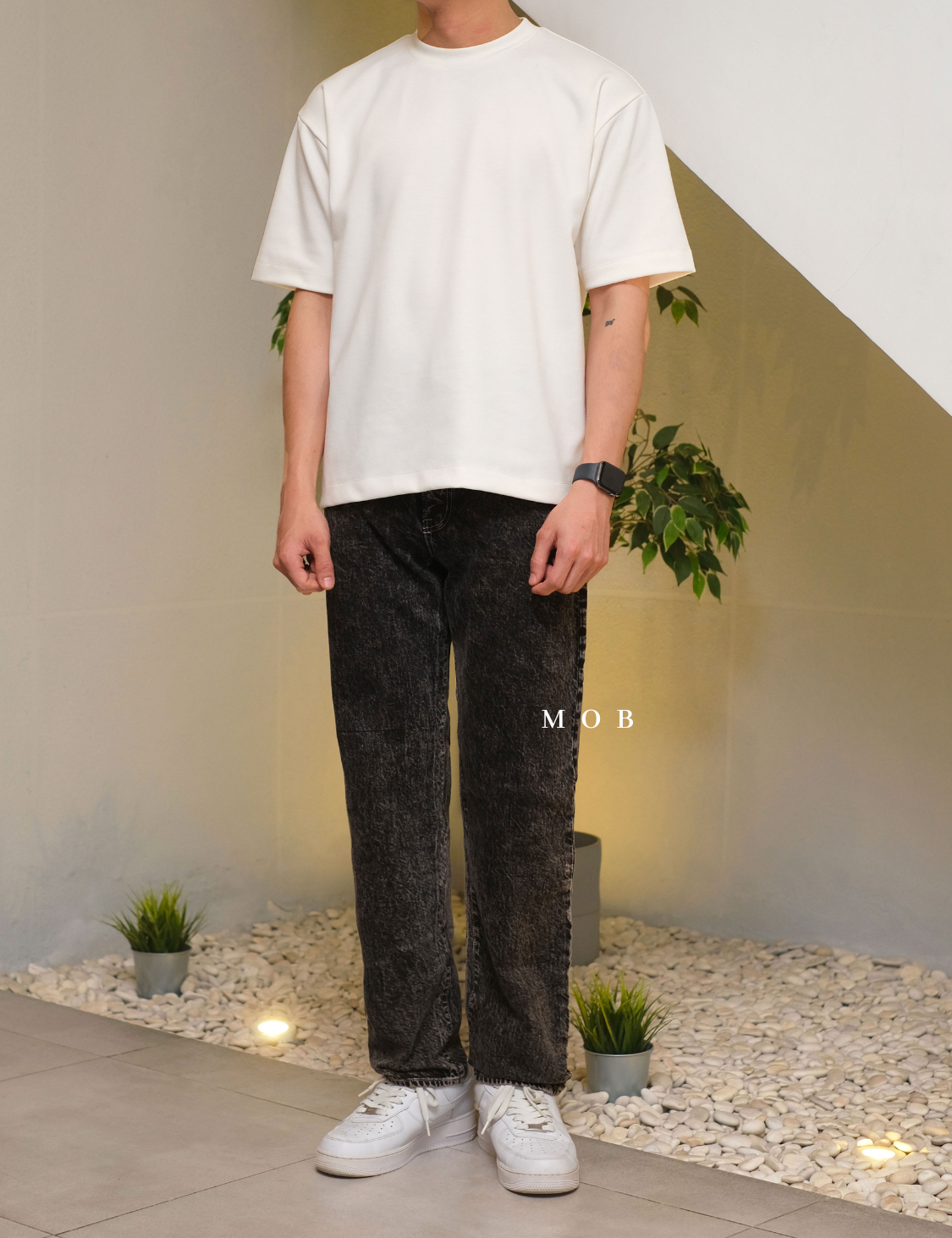 GUPT03002B Regular Jeans ACID Black