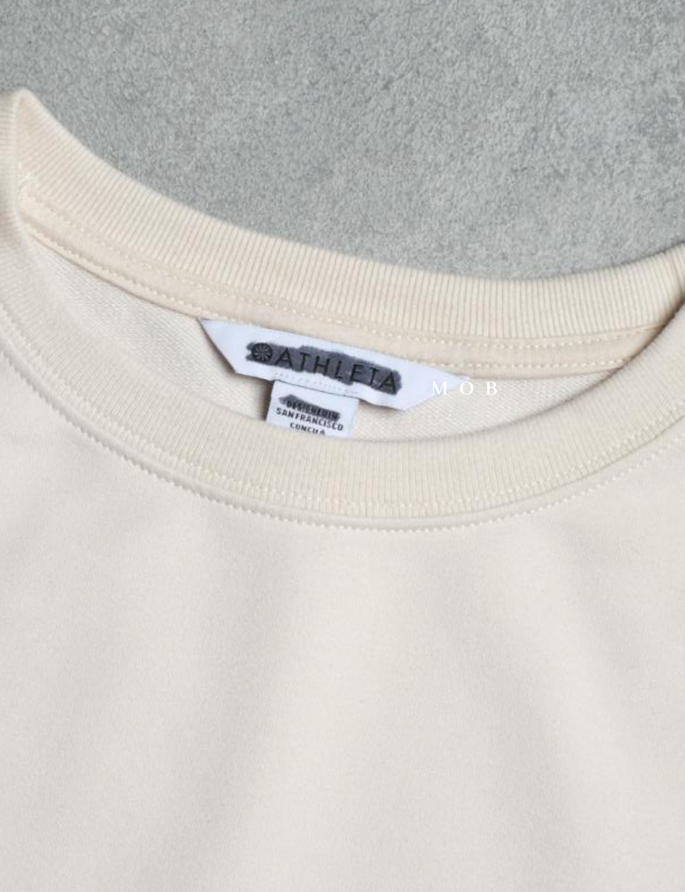 ATHSW01003D Retroterry Crewneck Sweatshirt Beige
