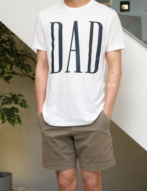 Image of GPSST15041 DAD Big Logo SS Tee White