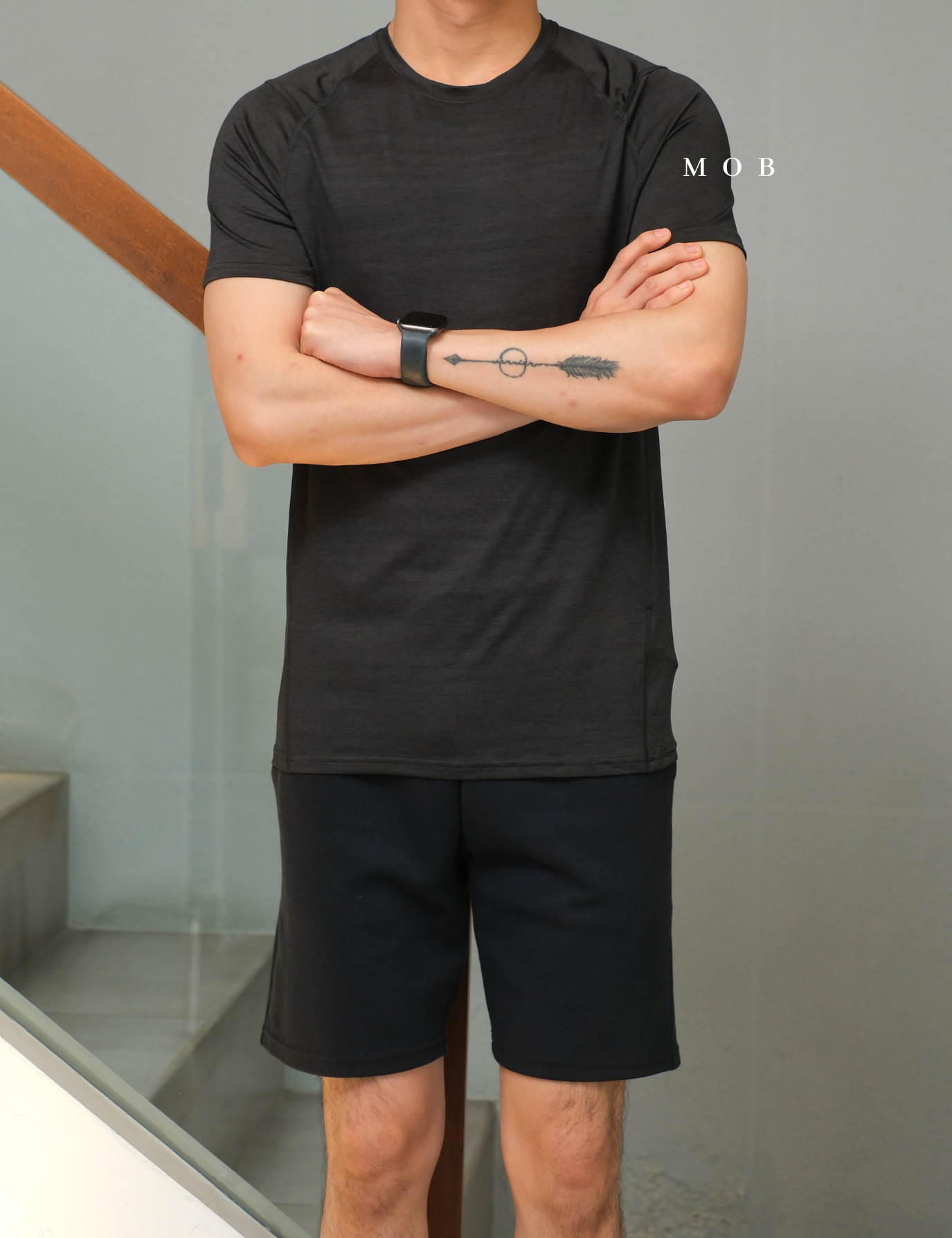 HMSST03002A DryMove SS Tee Dark Grey Misty